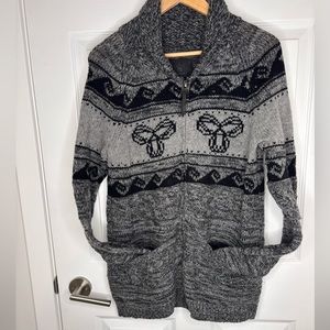 Aritzia Sea to Sky Zip up Wool sweater cardigan